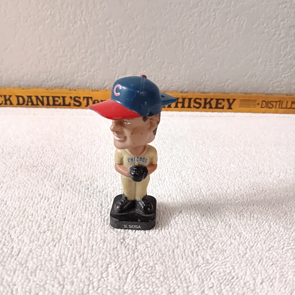 Baseball Player Bobblehead with Red and Blue Cap